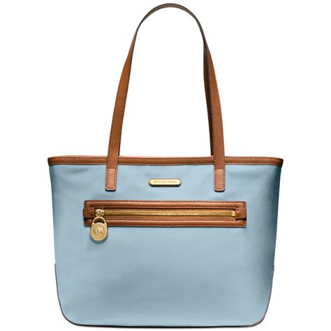 michael kors blue tote handbag|michael kors small blue handbags.